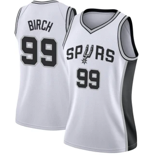 Women's Khem Birch San Antonio Spurs White Swingman Jersey - Association Edition