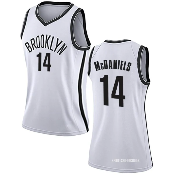 Women's KJ McDaniels Brooklyn Nets White Swingman Jersey - Association Edition