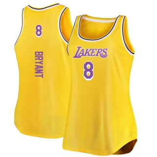 Women's Kobe Bryant Los Angeles Lakers Gold Fast Break Movement Tank Jersey - Icon Edition