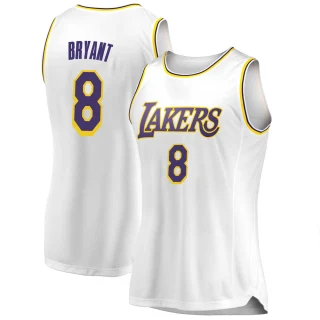 Women's Kobe Bryant Los Angeles Lakers White Swingman 2018/19 Jersey - Association Edition