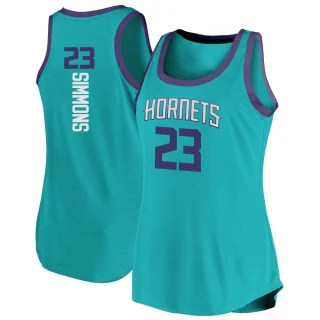 Women's Kobi Simmons Charlotte Hornets Teal Fast Break Tank Jersey - Icon Edition