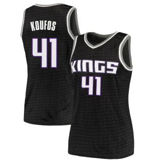 Women's Kosta Koufos Sacramento Kings Black Swingman Jersey - Statement Edition