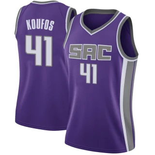 Women's Kosta Koufos Sacramento Kings Purple Swingman Jersey - Icon Edition