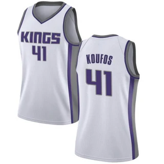 Women's Kosta Koufos Sacramento Kings White Swingman Jersey - Association Edition