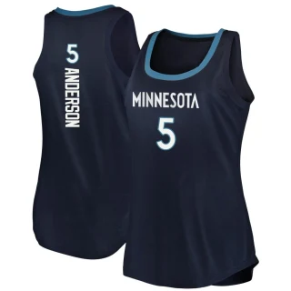 Women's Kyle Anderson Minnesota Timberwolves Navy Fast Break Tank Jersey - Icon Edition