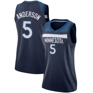 Women's Kyle Anderson Minnesota Timberwolves Navy Swingman Jersey - Icon Edition