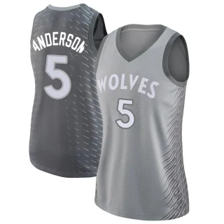 Women's Kyle Anderson Minnesota Timberwolves Swingman Silver Jersey - City Edition