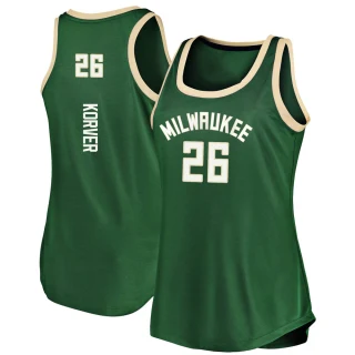 Women's Kyle Korver Milwaukee Bucks Green Fast Break Tank Jersey - Icon Edition