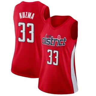 Women's Kyle Kuzma Washington Wizards Red Swingman 2018/19 Jersey - Earned Edition