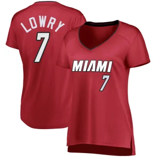 Women's Kyle Lowry Miami Heat Fast Break Wine Jersey - Statement Edition