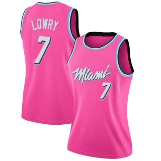 Women's Kyle Lowry Miami Heat Pink Swingman 2018/19 Jersey - Earned Edition