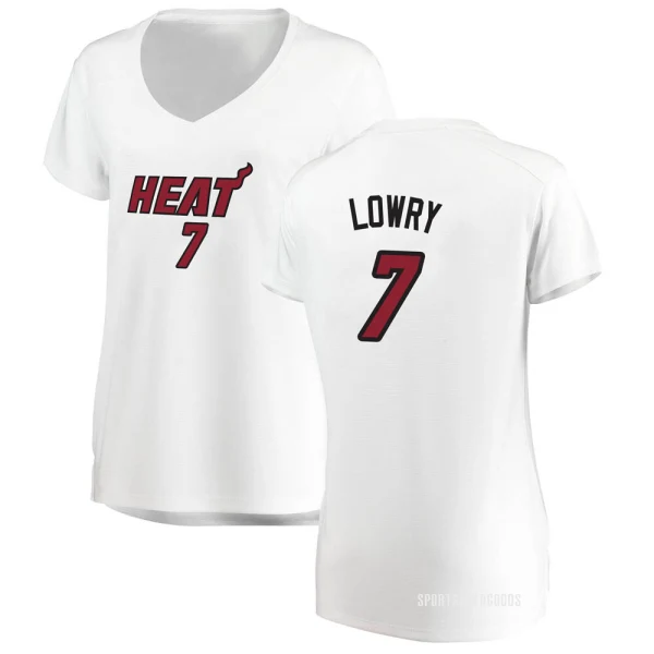 Women's Kyle Lowry Miami Heat White Fast Break Jersey - Association Edition