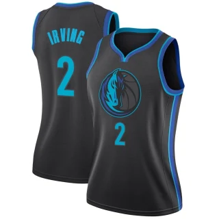 Women's Kyrie Irving Dallas Mavericks Anthracite Swingman 2018/19 Jersey - City Edition
