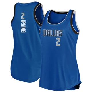 Women's Kyrie Irving Dallas Mavericks Blue Fast Break Movement Tank Jersey - Icon Edition