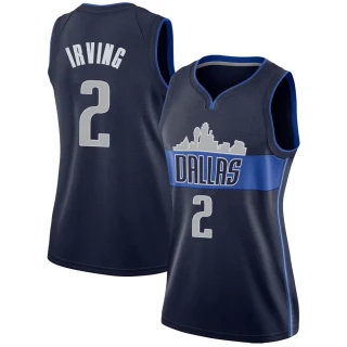 Women's Kyrie Irving Dallas Mavericks Navy Swingman Jersey - Statement Edition