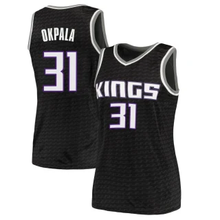 Women's KZ Okpala Sacramento Kings Black Swingman Jersey - Statement Edition