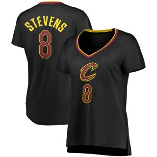 Women's Lamar Stevens Cleveland Cavaliers Black Fast Break Jersey - Statement Edition