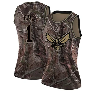 Women's LaMelo Ball Charlotte Hornets Camo Swingman Realtree Collection Jersey