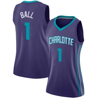 Women's LaMelo Ball Charlotte Hornets Purple Swingman Jordan Brand Jersey - Statement Edition