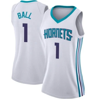 Women's LaMelo Ball Charlotte Hornets White Swingman Jordan Brand Jersey - Association Edition