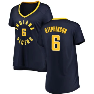 Women's Lance Stephenson Indiana Pacers Navy Fast Break Jersey - Icon Edition