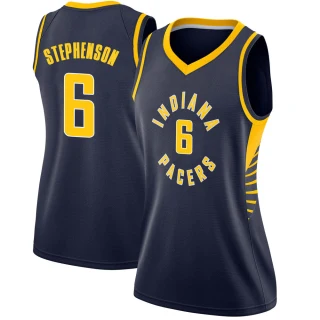 Women's Lance Stephenson Indiana Pacers Navy Swingman Jersey - Icon Edition