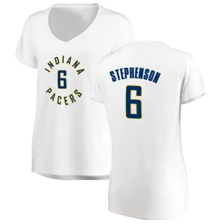 Women's Lance Stephenson Indiana Pacers White Fast Break Jersey - Association Edition