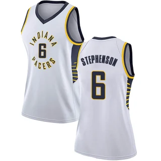 Women's Lance Stephenson Indiana Pacers White Swingman Jersey - Association Edition