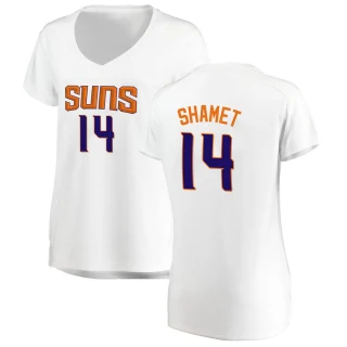 Women's Landry Shamet Phoenix Suns White Fast Break Jersey - Association Edition