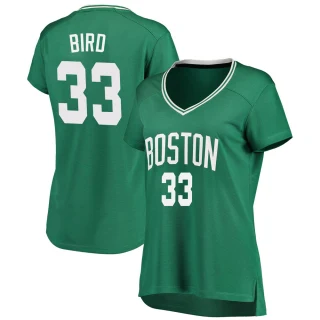 Women's Larry Bird Boston Celtics Green Fast Break Icon Edition Jersey