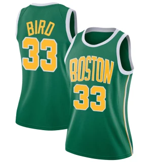 Women's Larry Bird Boston Celtics Green Swingman 2018/19 Jersey - Earned Edition