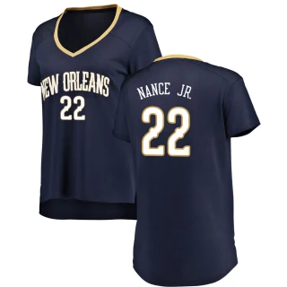 Women's Larry Nance Jr. New Orleans Pelicans Navy Fast Break Jersey - Icon Edition