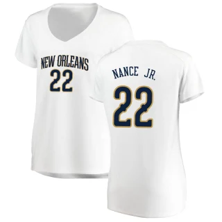 Women's Larry Nance Jr. New Orleans Pelicans White Fast Break Jersey - Association Edition