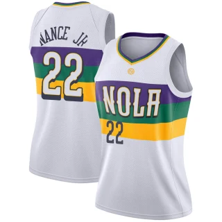 Women's Larry Nance Jr. New Orleans Pelicans White Swingman 2018/19 Jersey - City Edition