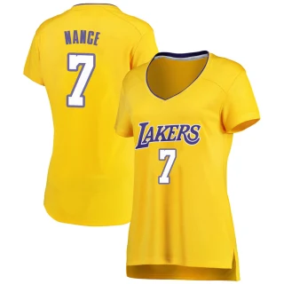 Women's Larry Nance Los Angeles Lakers Gold Fast Break Jersey - Icon Edition