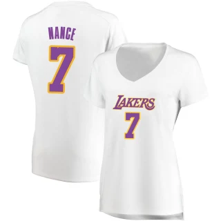 Women's Larry Nance Los Angeles Lakers White Fast Break Jersey - Association Edition