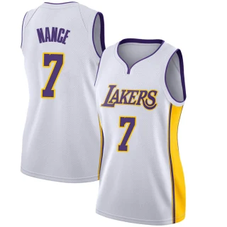 Women's Larry Nance Los Angeles Lakers White Swingman Jersey - Association Edition