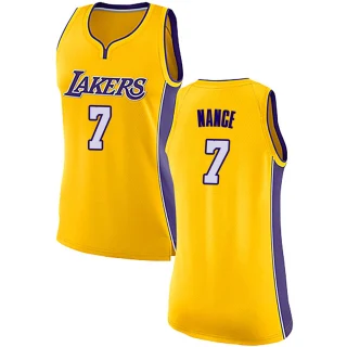 Women's Larry Nance Los Angeles Lakers Yellow Swingman Jersey - Icon Edition