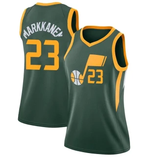 Women's Lauri Markkanen Utah Jazz Green Swingman 2018/19 Jersey - City Edition