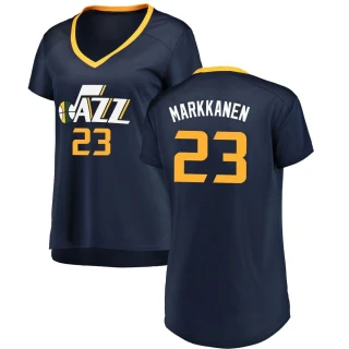 Women's Lauri Markkanen Utah Jazz Navy Fast Break Jersey - Icon Edition