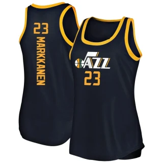 Women's Lauri Markkanen Utah Jazz Navy Fast Break Tank Jersey - Icon Edition
