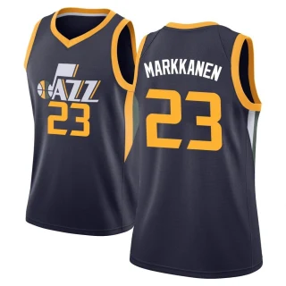Women's Lauri Markkanen Utah Jazz Navy Swingman Jersey - Icon Edition