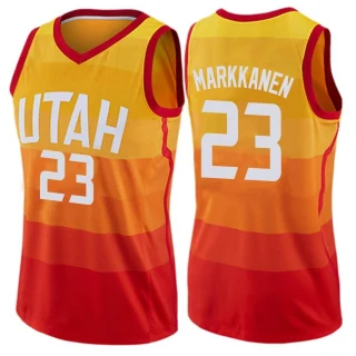 Women's Lauri Markkanen Utah Jazz Orange Swingman Jersey - City Edition