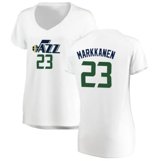 Women's Lauri Markkanen Utah Jazz White Fast Break Jersey - Association Edition