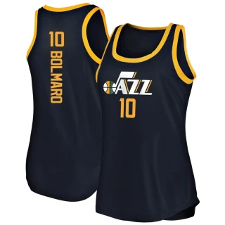 Women's Leandro Bolmaro Utah Jazz Navy Fast Break Tank Jersey - Icon Edition