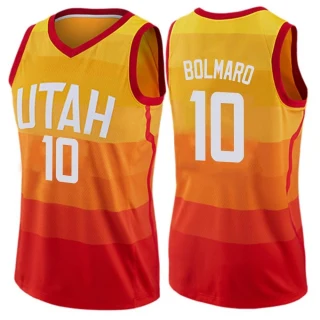 Women's Leandro Bolmaro Utah Jazz Orange Swingman Jersey - City Edition