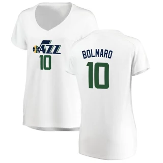 Women's Leandro Bolmaro Utah Jazz White Fast Break Jersey - Association Edition