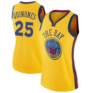 Women's Lester Quinones Golden State Warriors Gold Swingman Jersey - City Edition