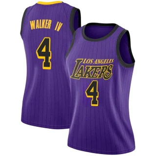 Women's Lonnie Walker IV Los Angeles Lakers Purple Swingman 2018/19 Jersey - City Edition