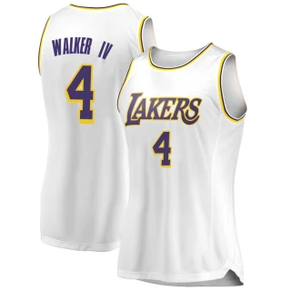 Women's Lonnie Walker IV Los Angeles Lakers White Swingman 2018/19 Jersey - Association Edition
